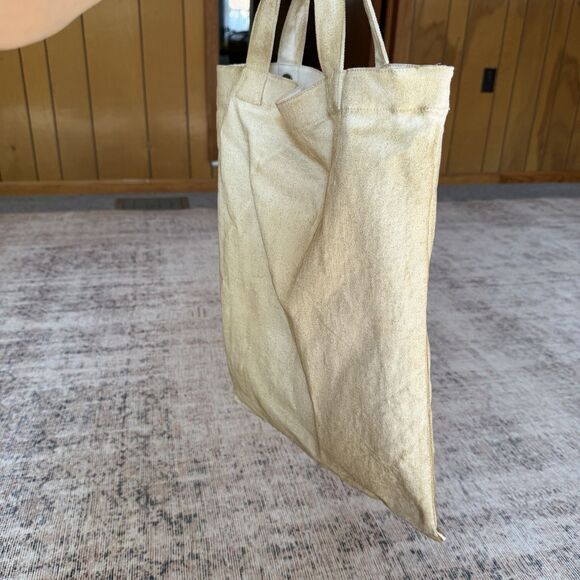 PRADA SPORT Tote Bag Denim Tan Vintage Double Handle - Picture 11 of 16